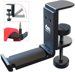 Foldable Headphone Stand Hanger Hook Under Desk with Cable Organizer Save Space