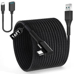 Oculus Quest 2 Link Cable, Daugee 16ft USB 3.2 Gen 1 Oculus Link Cable with Extra USB C to USB Adapter