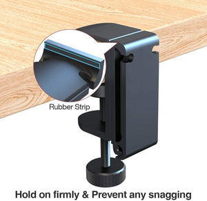 
            
                Load image into Gallery viewer, Foldable Headphone Stand Hanger Hook Under Desk with Cable Organizer Save Space
            
        