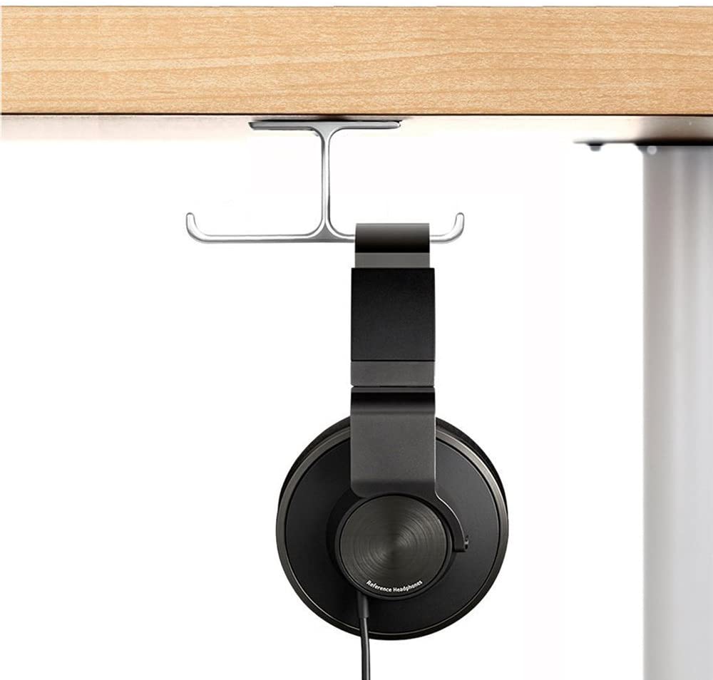 
            
                Load image into Gallery viewer, Headphone Hanger Stand Under Desk Aluminum
            
        