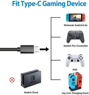 6.6FT Ladekabel für Nintendo Switch und Switch Lite