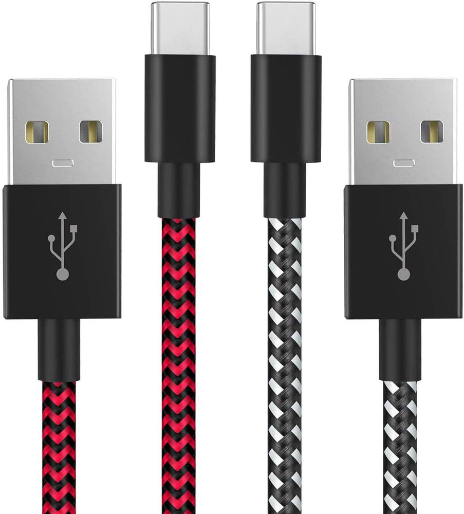 
            
                Cargar imagen en el visor de la galería, 2 Pack 10FT PS5 Controller Charger Charging Cable Nylon Braided Extra Long USB Type C High Speed Data Sync Replacement Cord
            
        