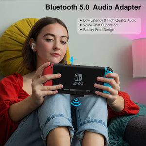 
            
                Laden Sie das Bild in den Galerie-Viewer, Bluetooth 5.0 Audio-Transmitter-Adapter mit USB-C- und USB-A-Anschluss
            
        
