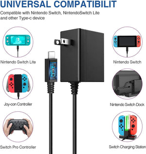 Switch Charger AC Adapter Switch Lite Charger Cable – 6amgame