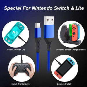  10Ft Charger for Nintendo Switch and Switch Lite and